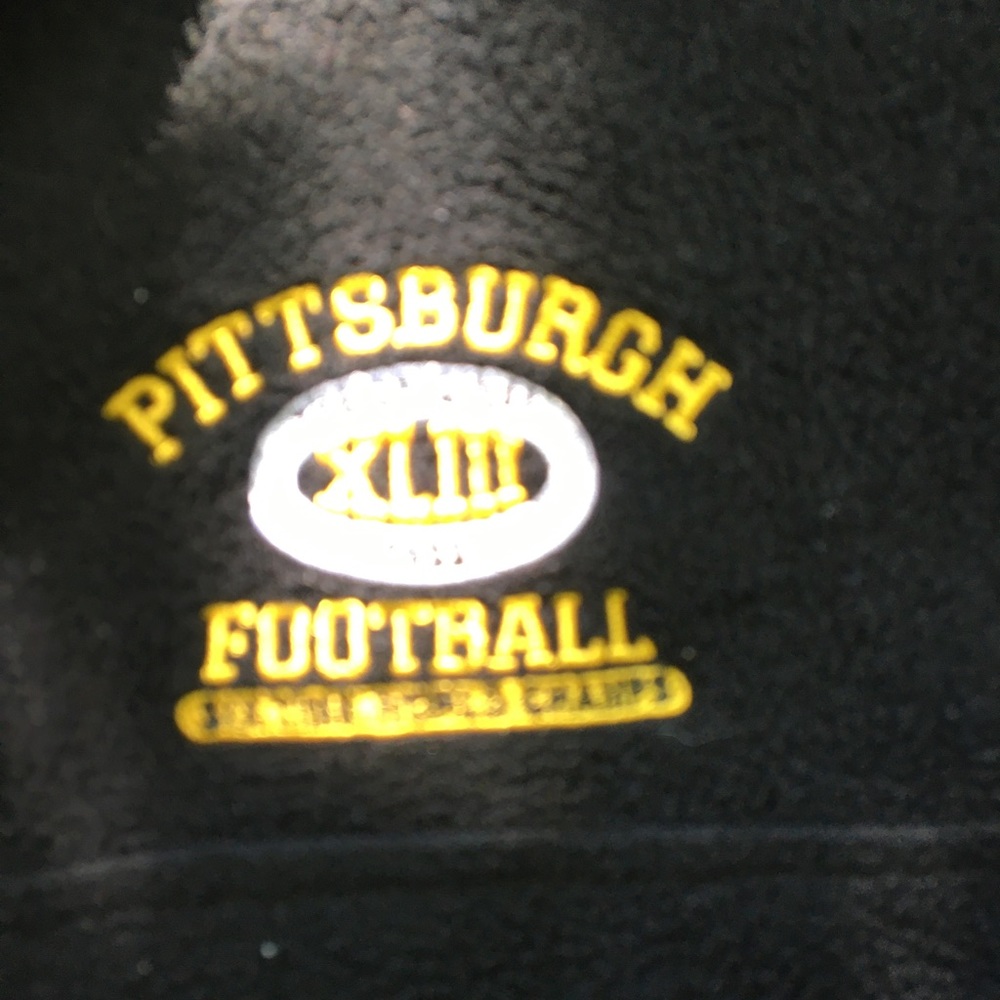 Pittsburgh Steelers Vintage Fleece Pullover! Zipper.